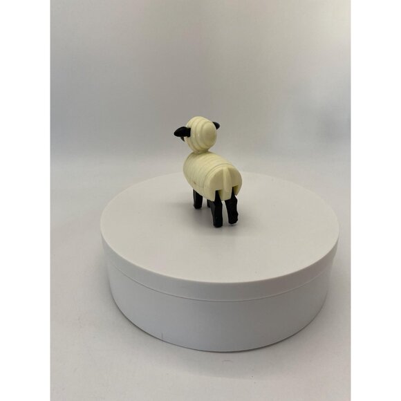 Vintage 70s Fisher-Price Play Family Farm Animal White Sheep Toy - Picture 3 of 8